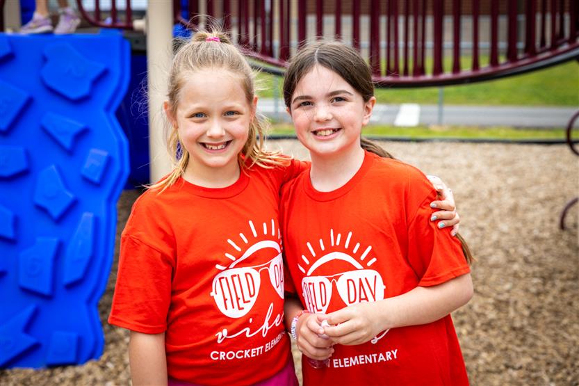 Elementary students enjoy field day